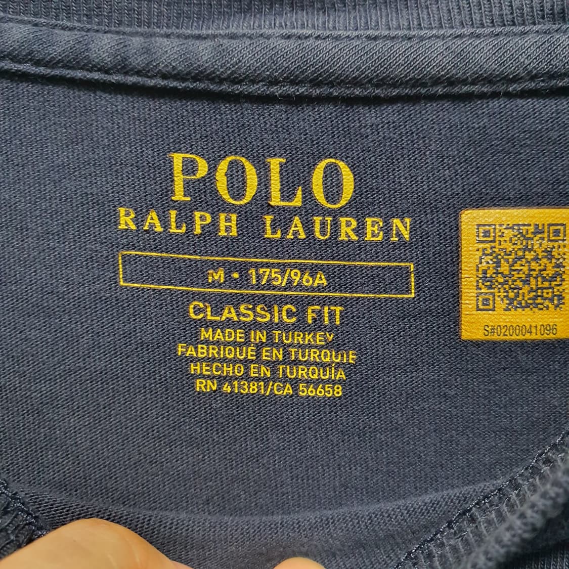 폴로 커스텀핏 네이비 반팔 티셔츠 POLO No.67 상품이미지3