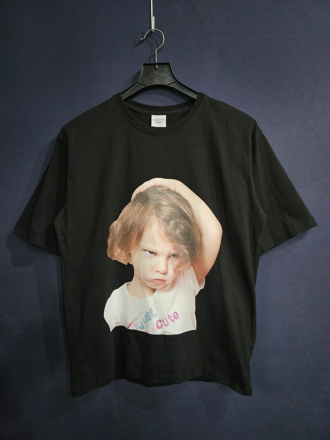 아크메드라비 프린팅 블랙 남성 오버핏 95~FREE 반팔티  상품이미지1