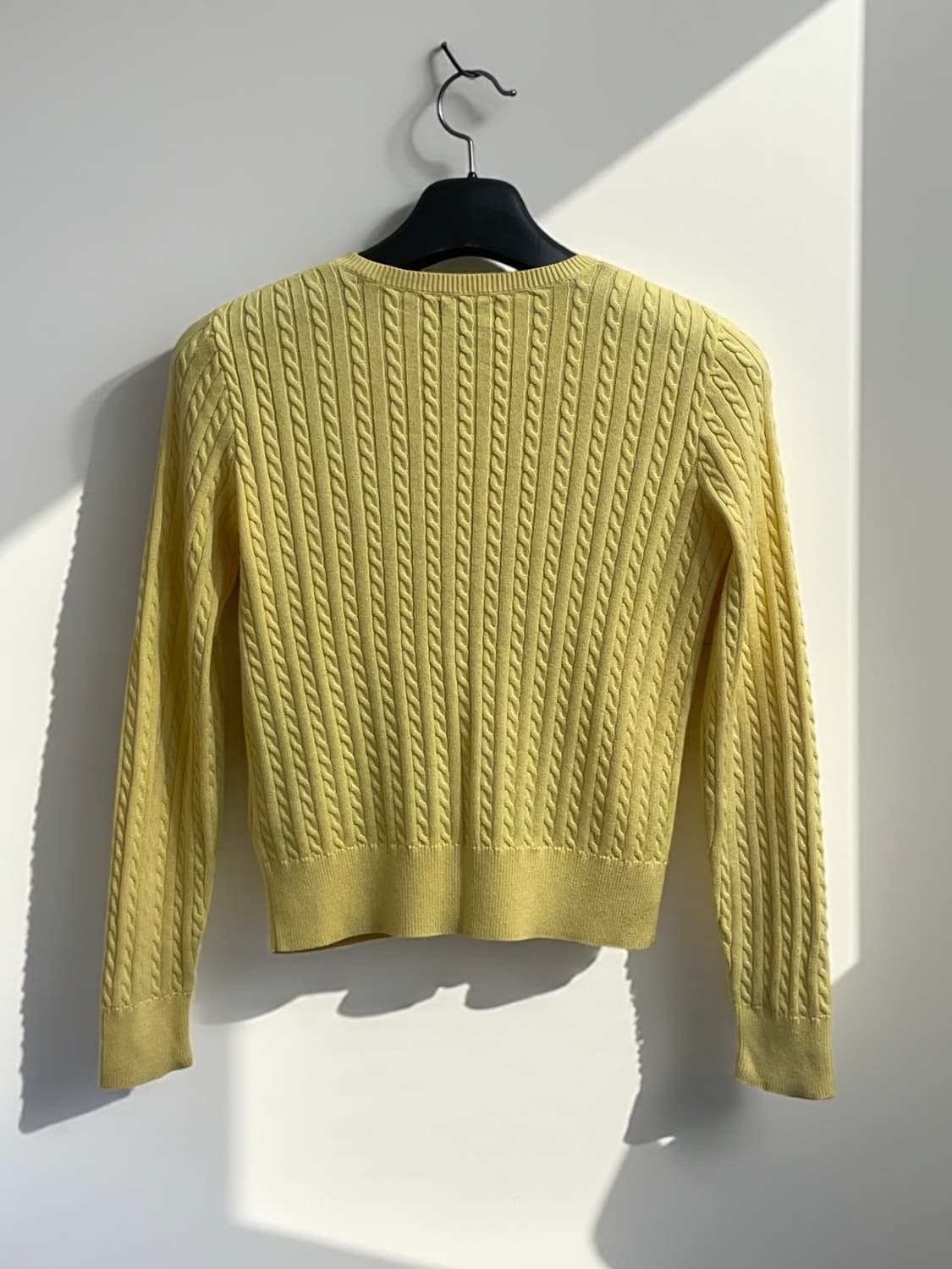 폴로 랄프로렌 옐로우 케이블 니트 가디건 상품이미지5