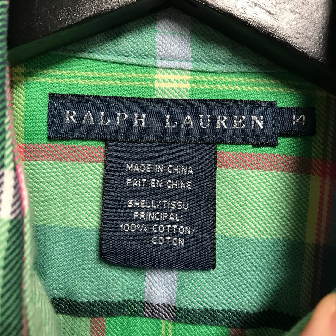 폴로 랄프로렌 체크 셔츠 14(W) 상품이미지4