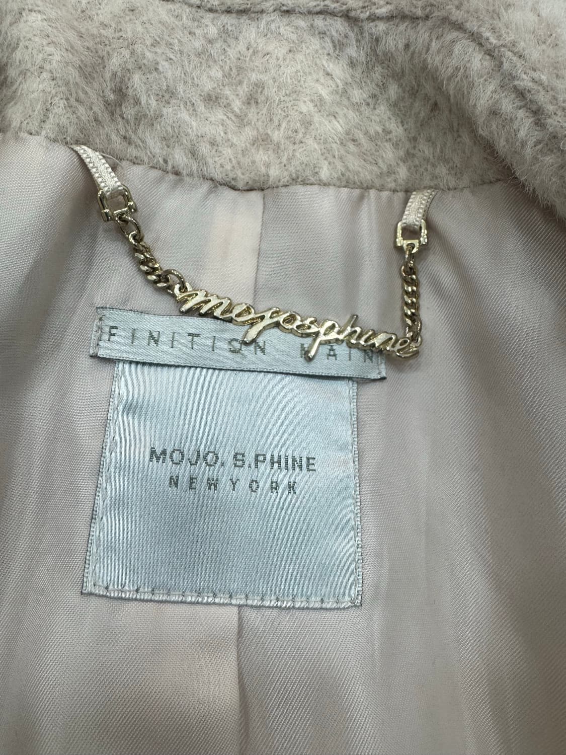 모조에스핀 MOJO.S.PHINE 울 혼방 숏 코트 벨트 자켓 상품이미지5