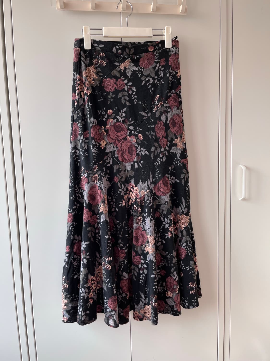 Vintage 장미꽃 플레어 롱스커트 상품이미지4