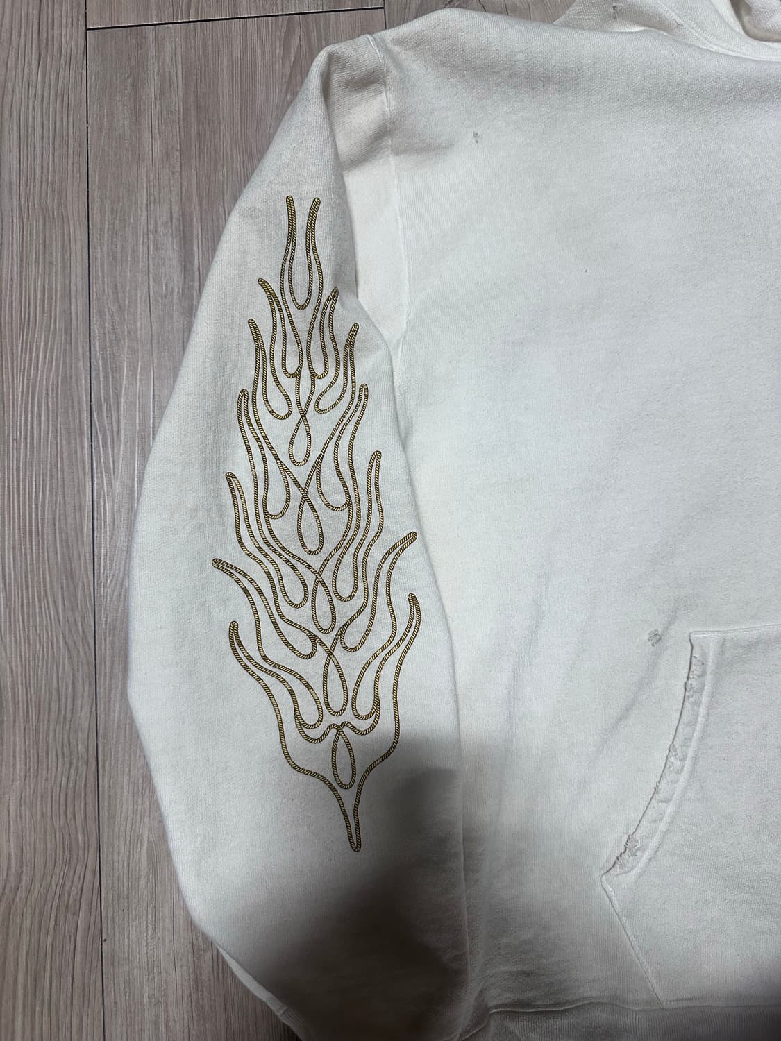 카미야 디스트로이드 후드 집업 아이보리 L 상품이미지4