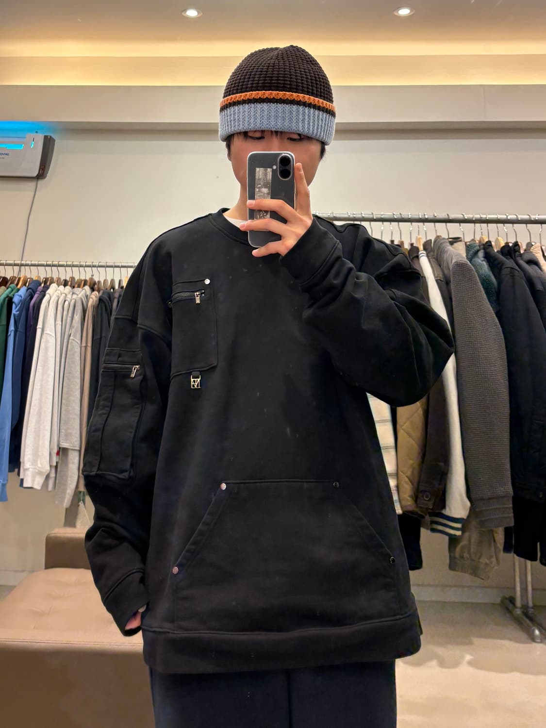 트리밍버드 멀티 포켓 맨투맨 상품이미지6