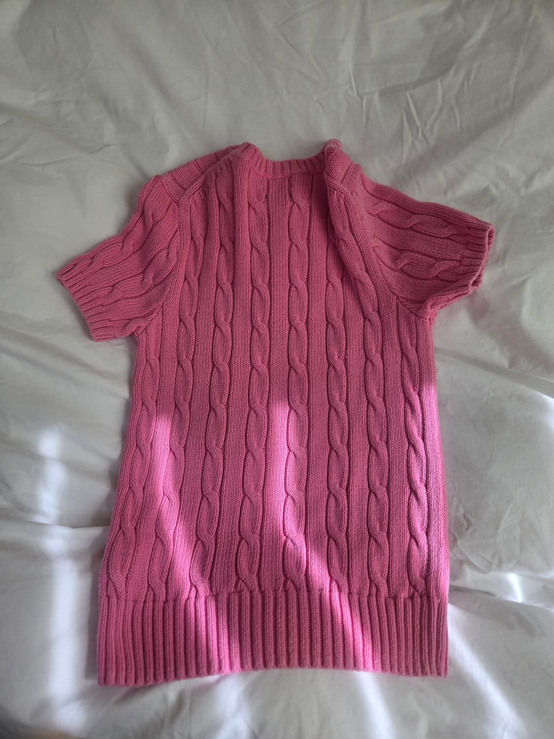 폴로 케이블 반팔 니트 상품이미지2