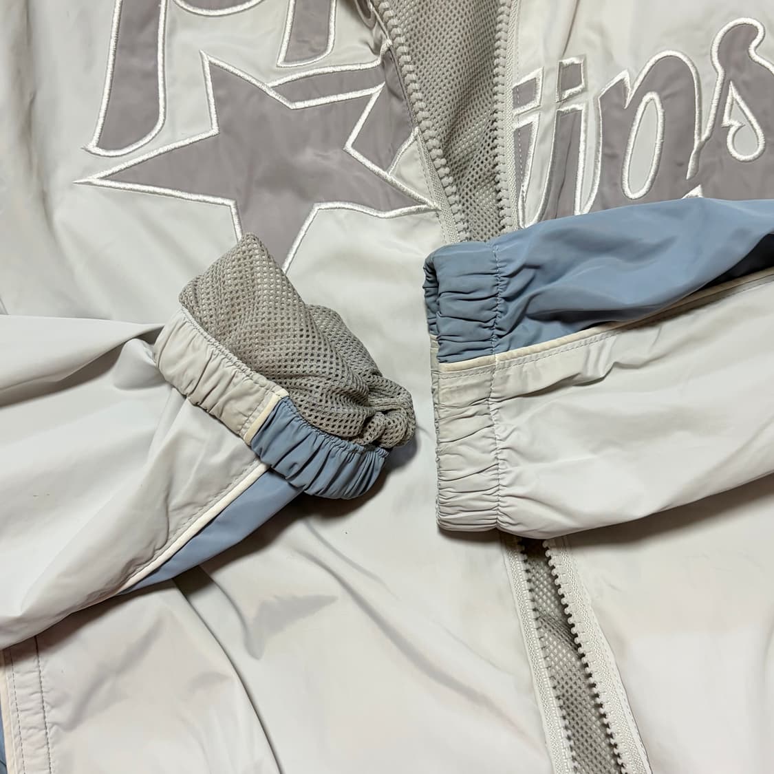 파이핑 스타테일 후드 트랙자켓 그레이지 상품이미지8