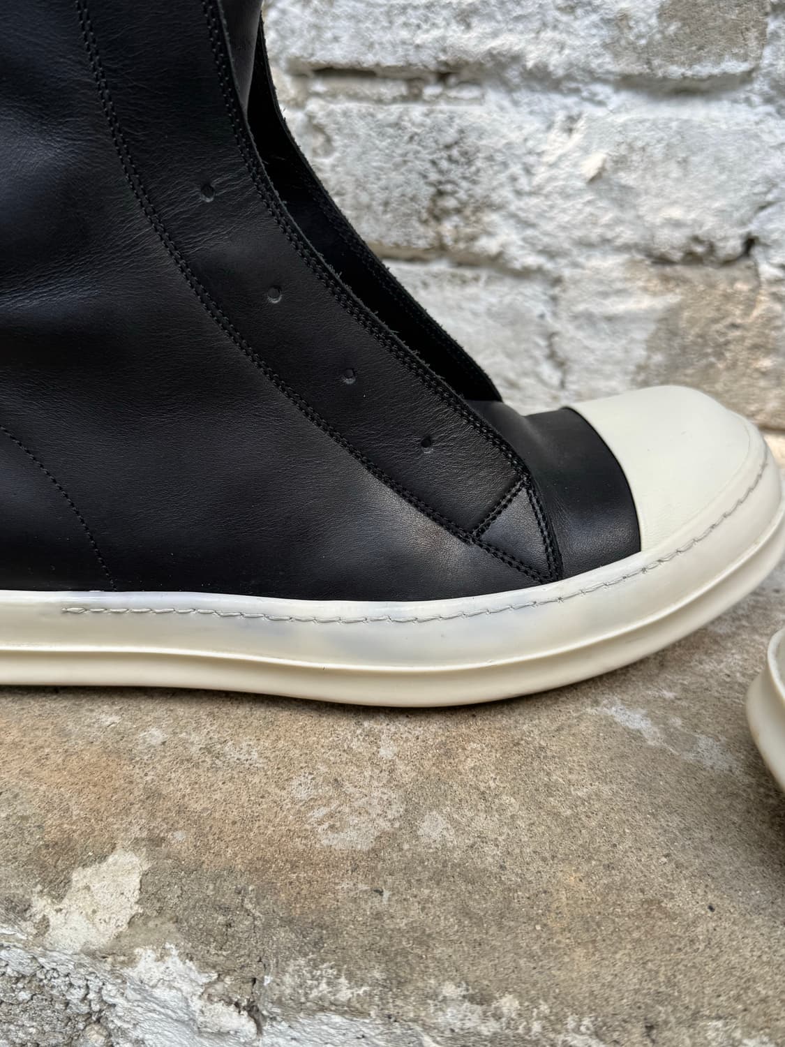 릭오웬스 15FW 롱라몬즈 레더 하이 (41사이즈) 상품이미지4