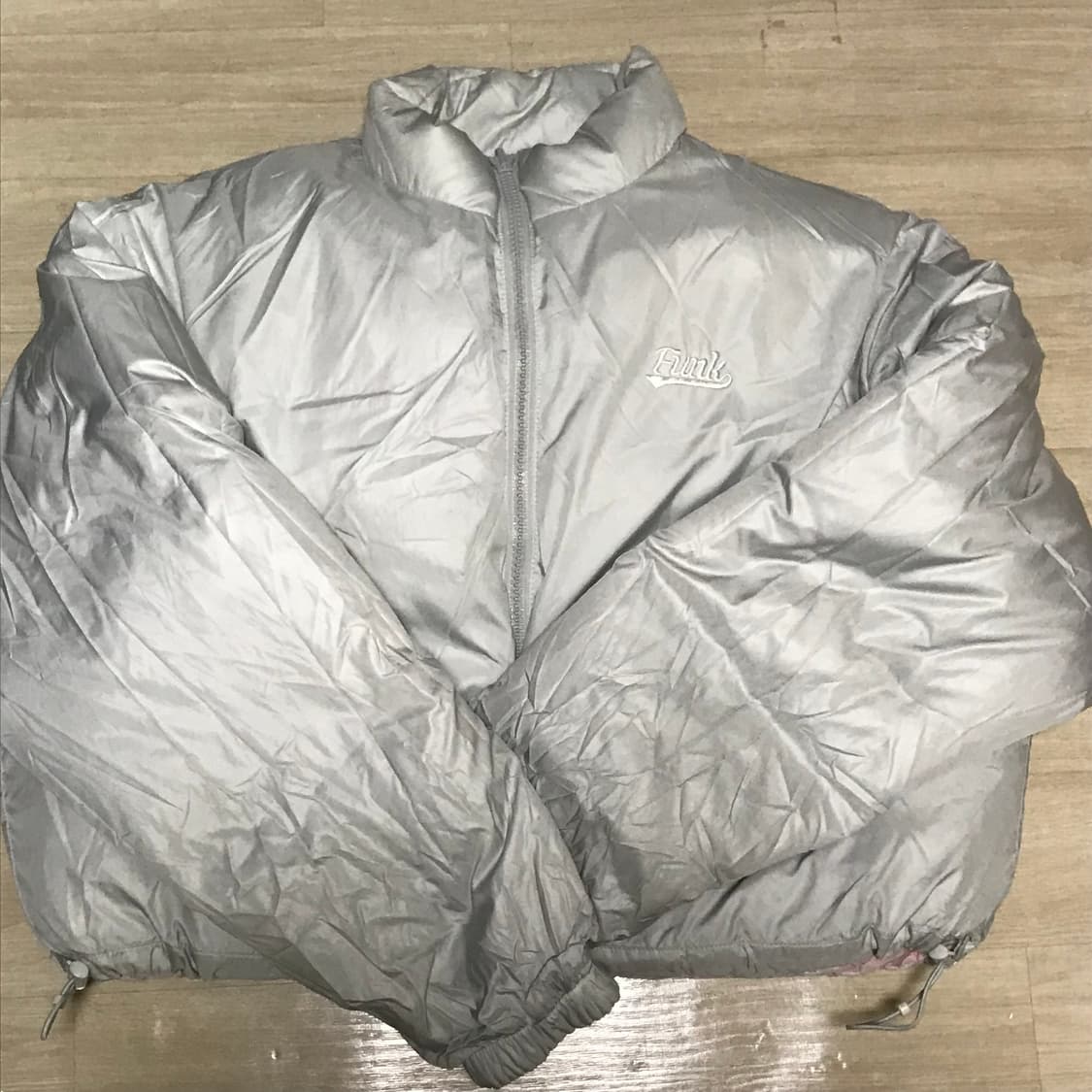 인스턴트펑크 리버시블 구스 다운 핑크 그레이 패딩 상품이미지4