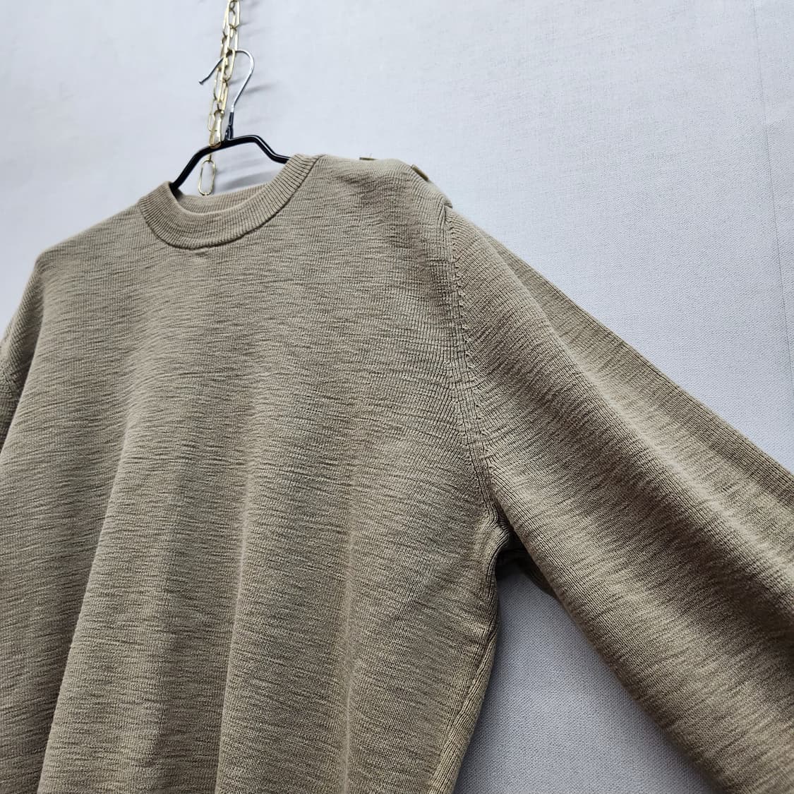 COS 코스 숄더버튼 코튼 니트 XL(2XL) 상품이미지3