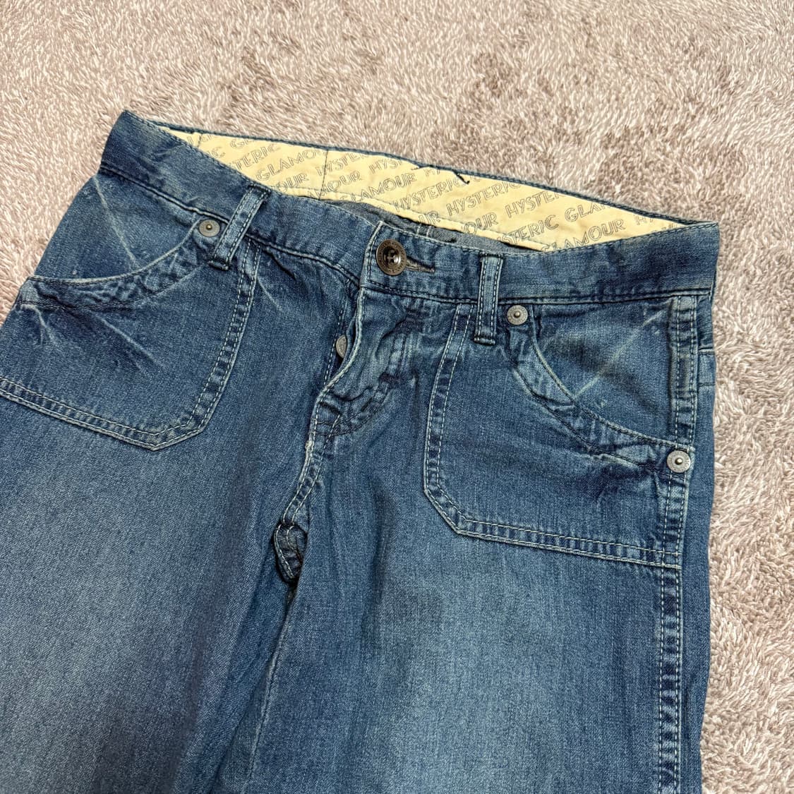 Hysteric Glamour 데님 카프리 7부 팬츠 상품이미지3