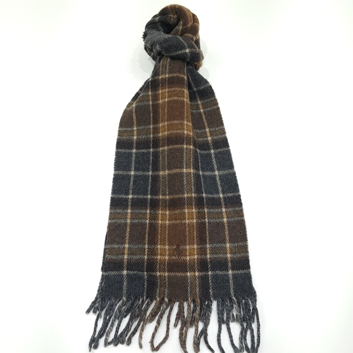 MX372 [Made in Italy] 폴로 헤링본 위브 브라운 타탄  상품이미지1