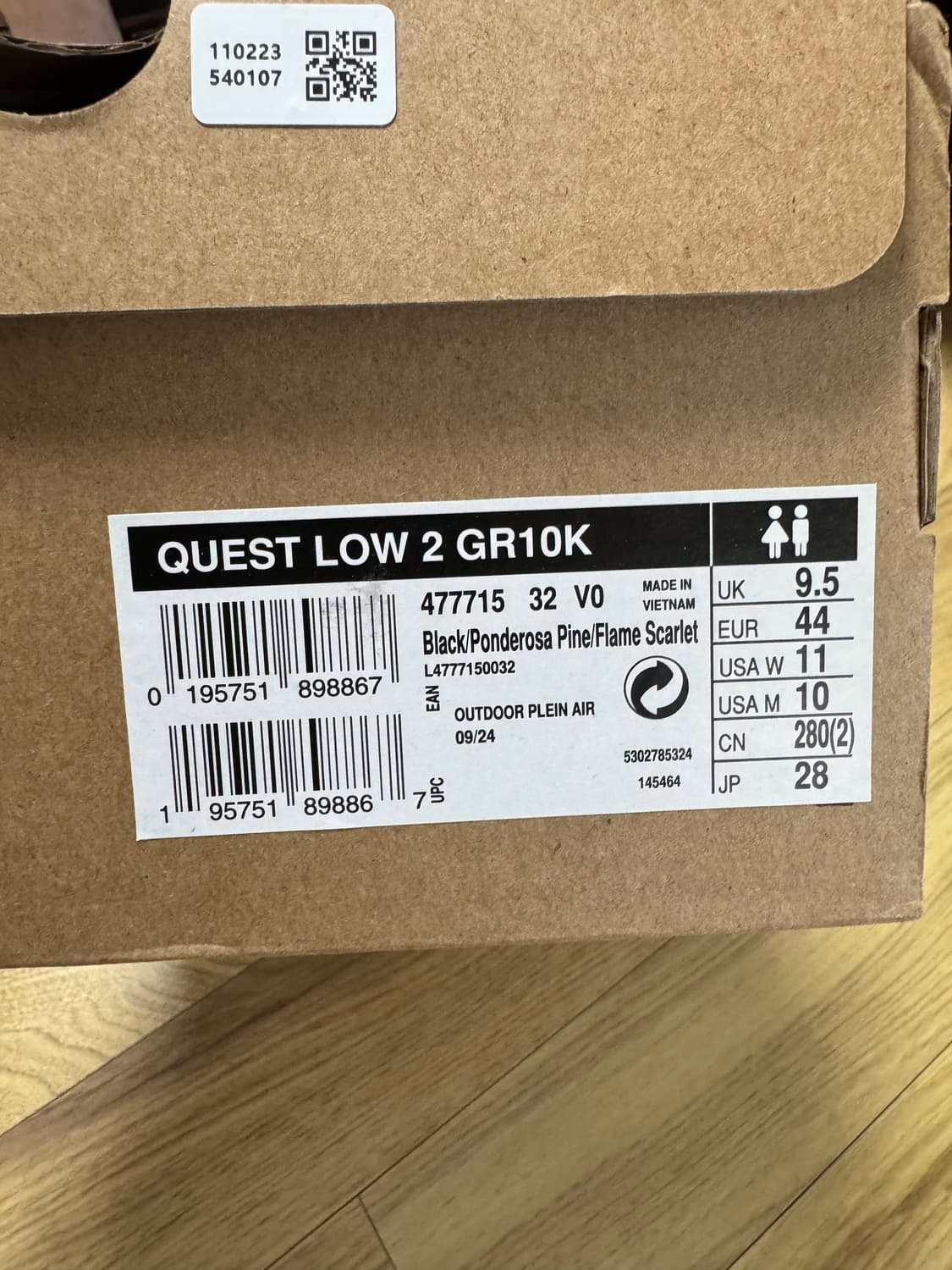 살로몬 gr10k 퀘스트 로우2  280 상품이미지3