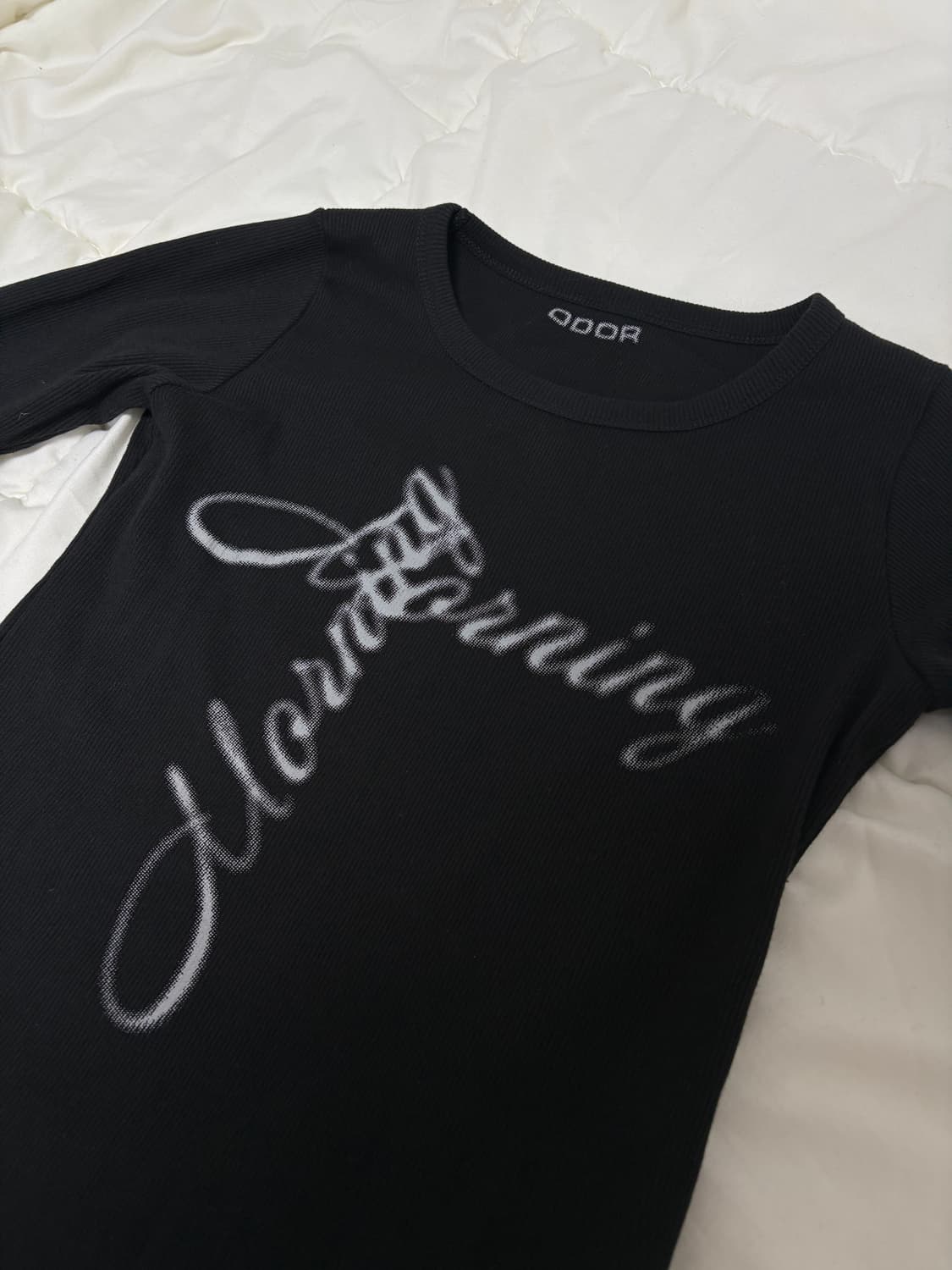 상태굿)오도어 골지 티셔츠 상품이미지4