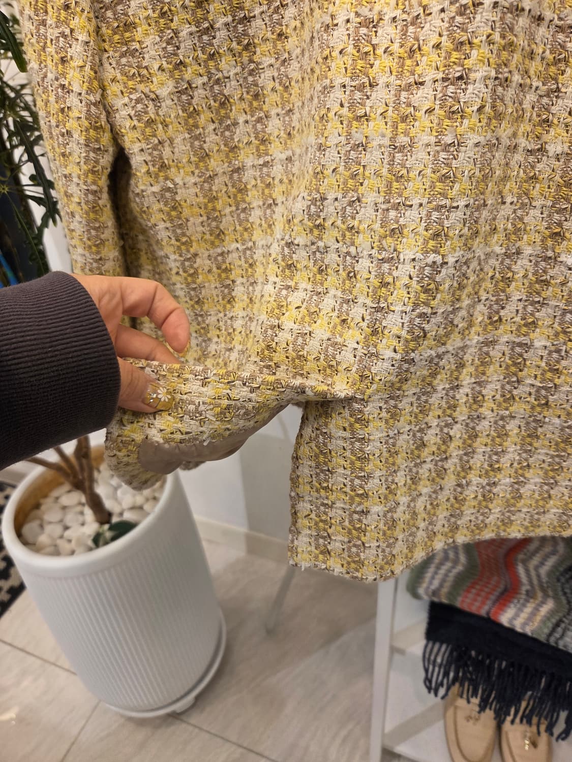 시슬리 이탈리안 패브릭 트위즈 자켓 상품이미지7