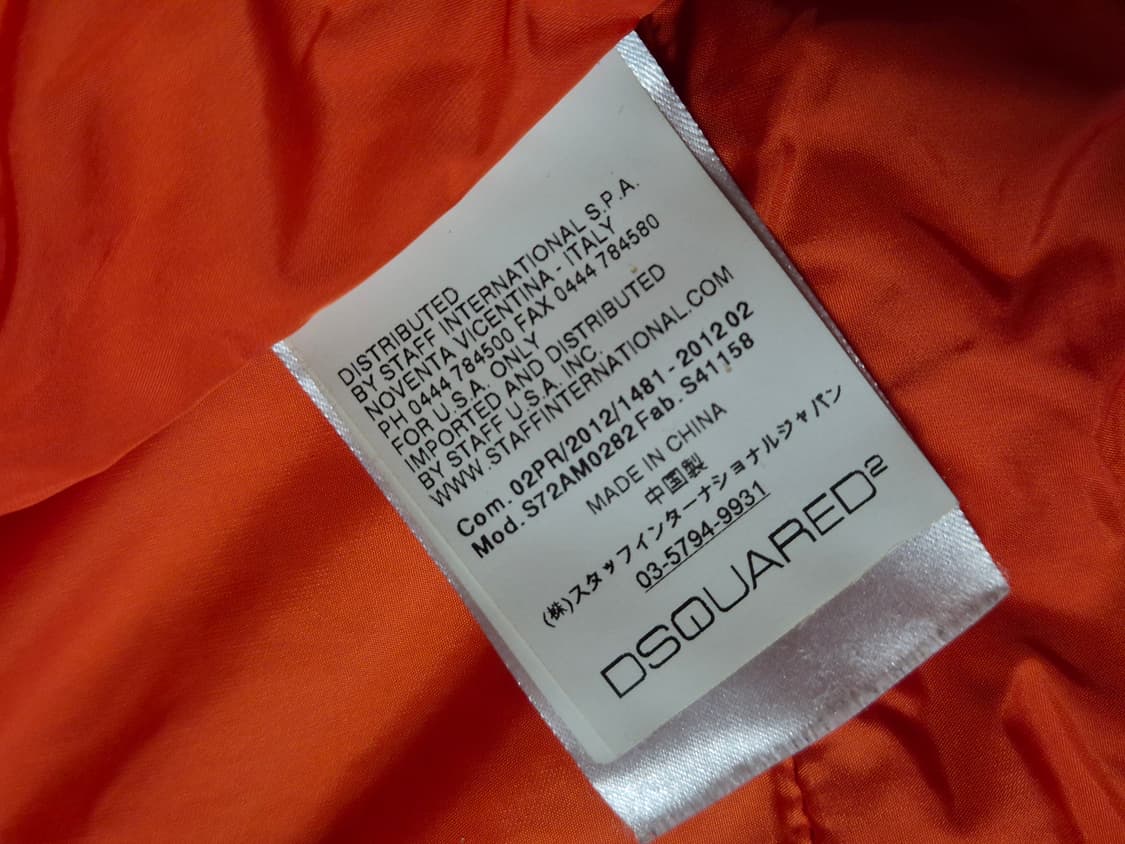 (정품) 디스퀘어드2 오렌지 다운점퍼 38 상품이미지2