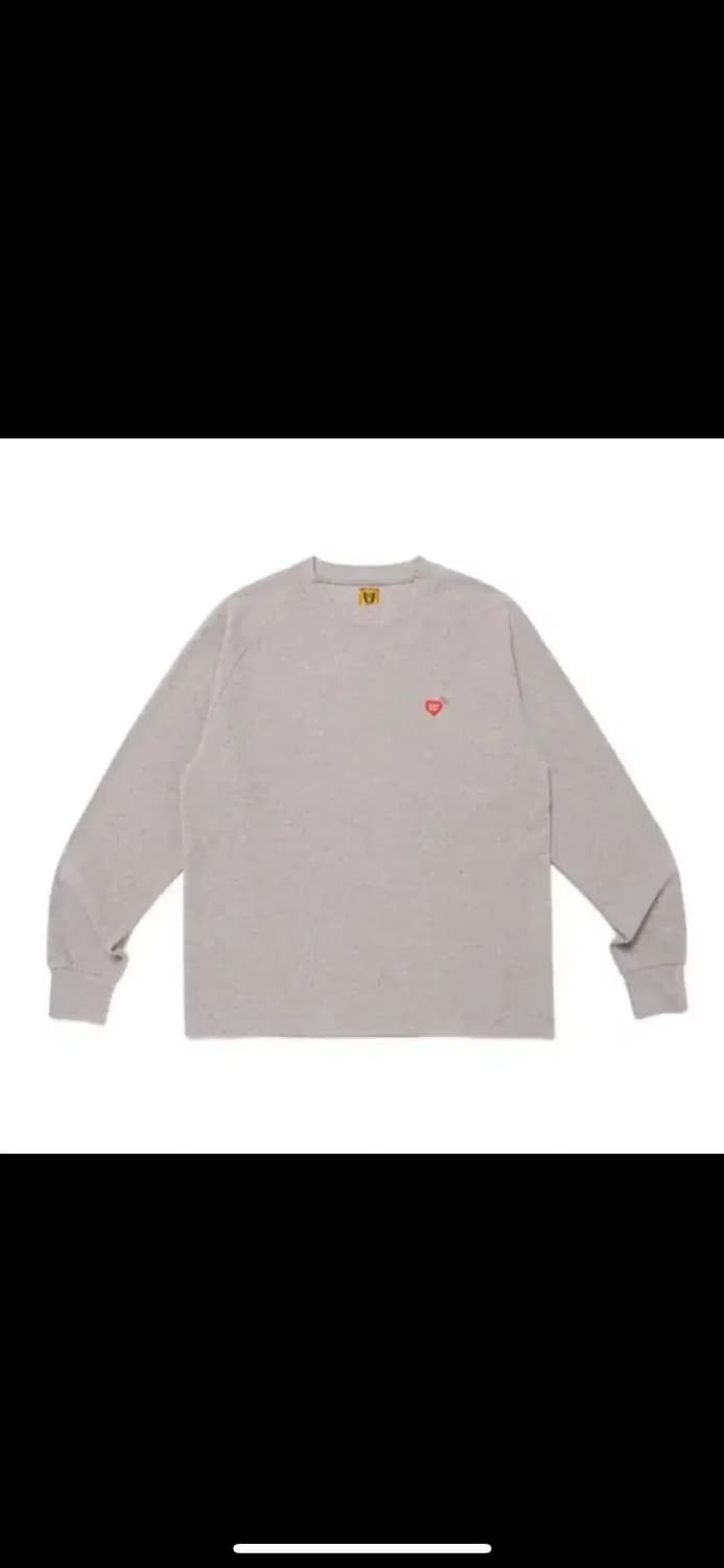 휴먼 메이드 래글런 롱슬리브 티셔츠 화이트 판매 상품이미지1