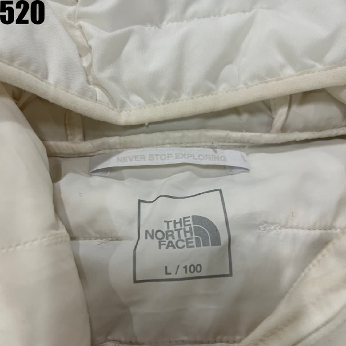 노스페이스 아이보리 패딩  상품이미지2
