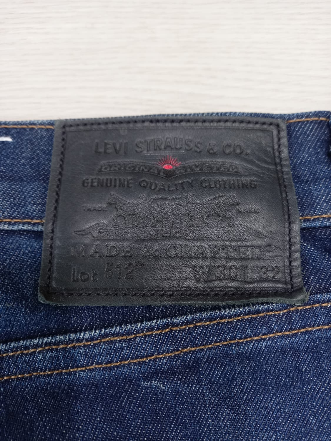 30 리바이스512 MADE&CRAFTED 스판 슬림일자진 30-106 상품이미지5