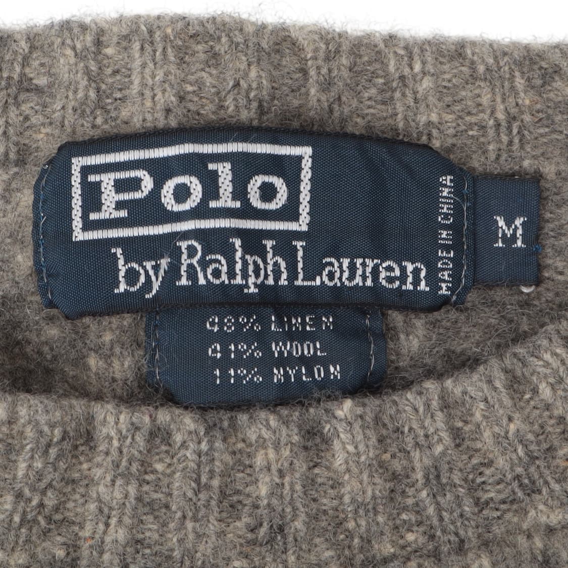 폴로 랄프로렌 그레이 린넨 울 니트 상품이미지7