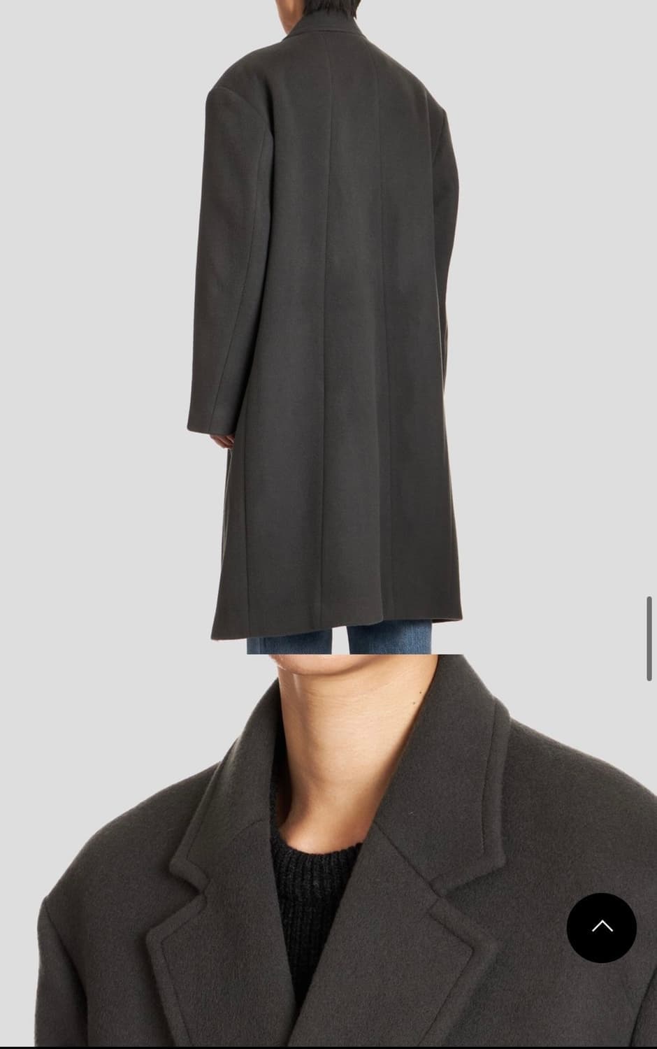 언어펙티드 오버사이즈 코트 상품이미지2