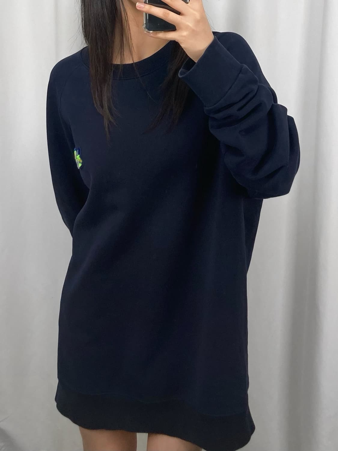 메종키츠네 폭스헤드 네이비 맨투맨 상품이미지2