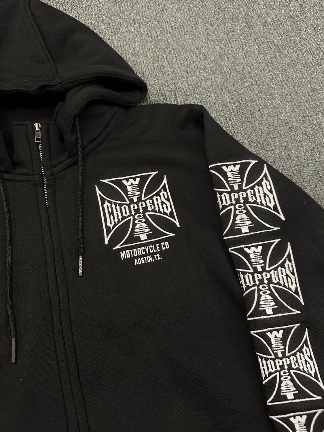 L) West Coast Choppers 사이드 자수 후디 후드집업 상품이미지3
