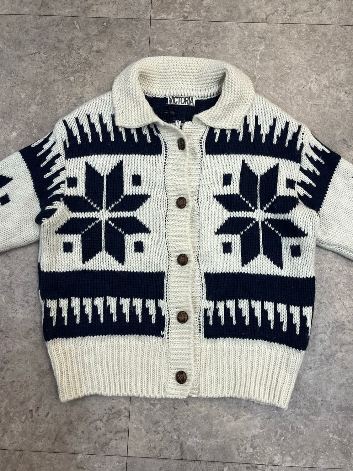 빈티지 패턴 버튼 가디건 #csz3265 상품이미지4