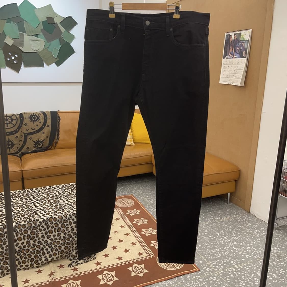 리바이스 512 빅E 프리미엄 골드 흑청 팬츠 36인치 C09328 상품이미지3