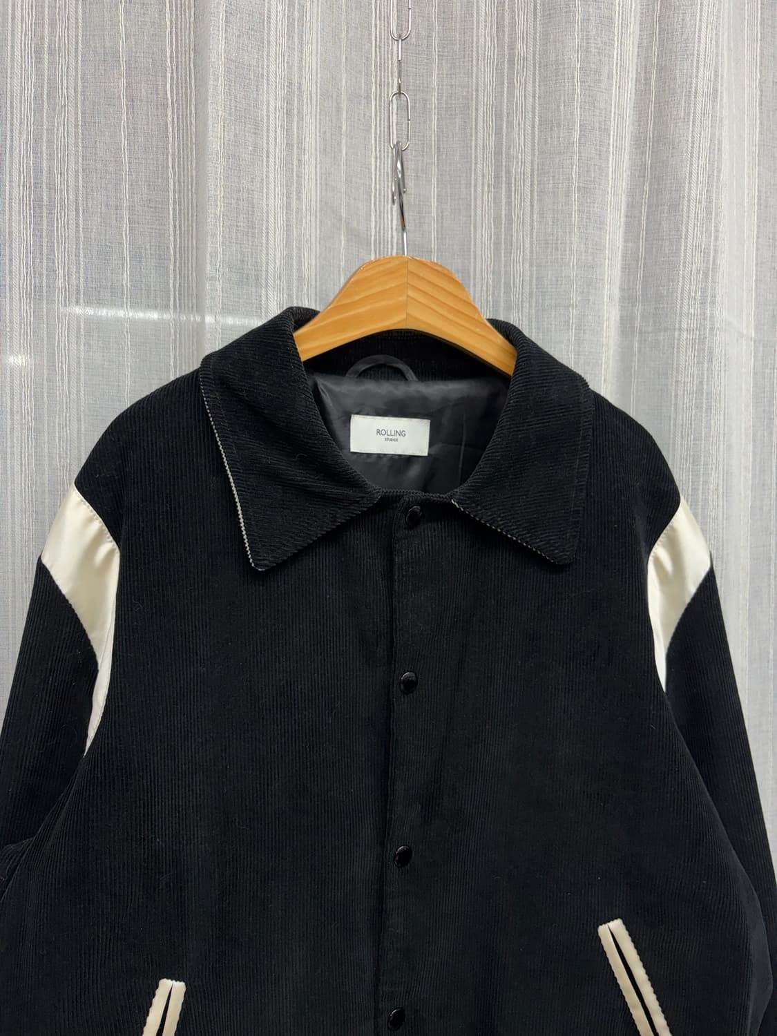 롤링 스튜디오 코듀로이 테니 바시티 자켓  상품이미지2