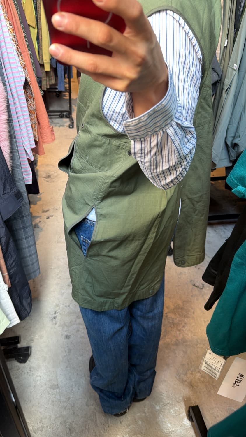 Engineered Garments 롱 베스트 카키 L 상품이미지7