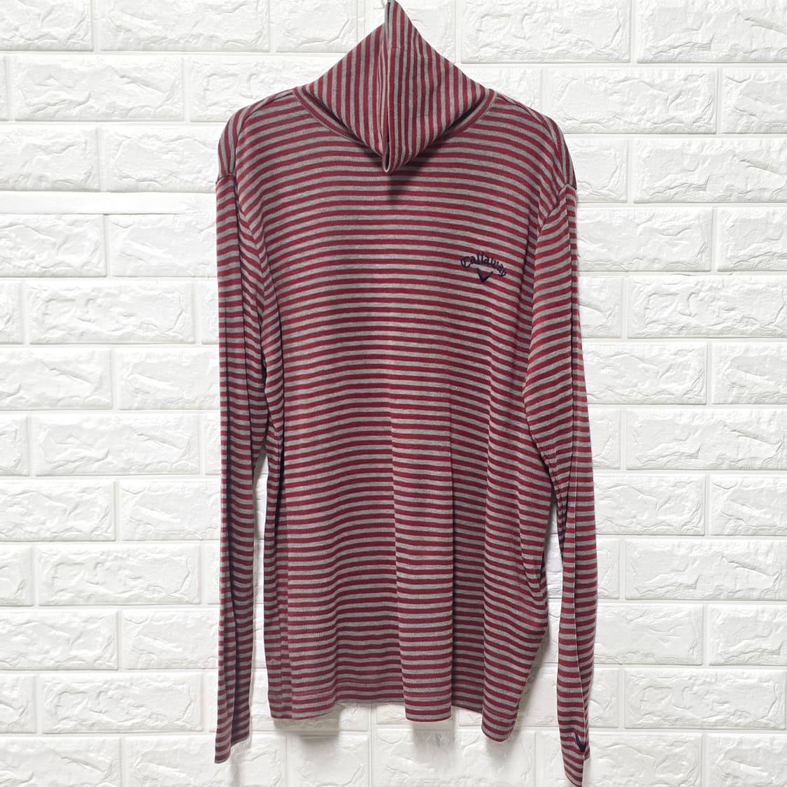 택포) 캘러웨이 스트라이프 골프 목티 M 상품이미지1