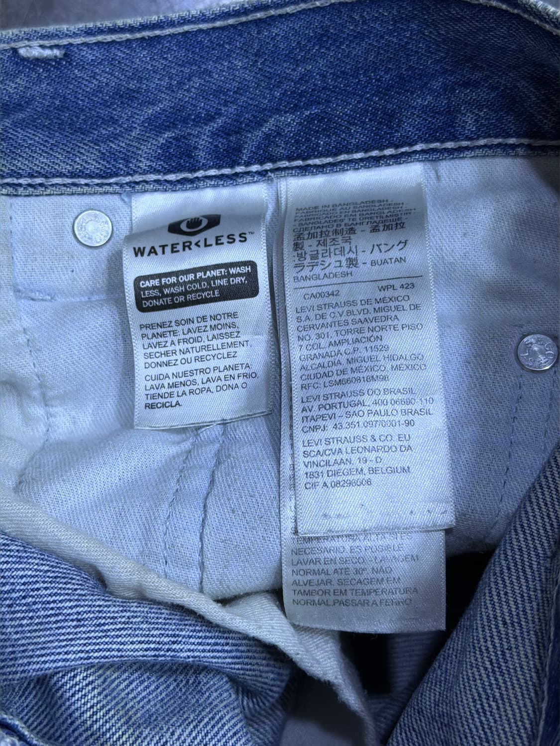 리바이스 실버탭 루즈 스트레이트핏 빈티지 워싱 데님팬츠 28 상품이미지10