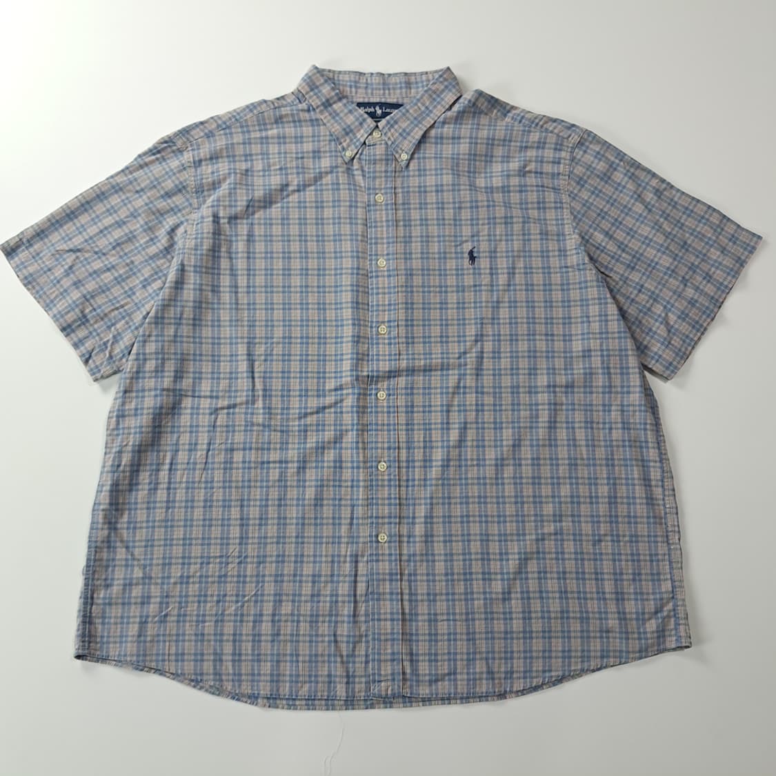 CK822 2XL 폴로 00s 클래식 마드라스 반팔 셔츠 남방 상품이미지1