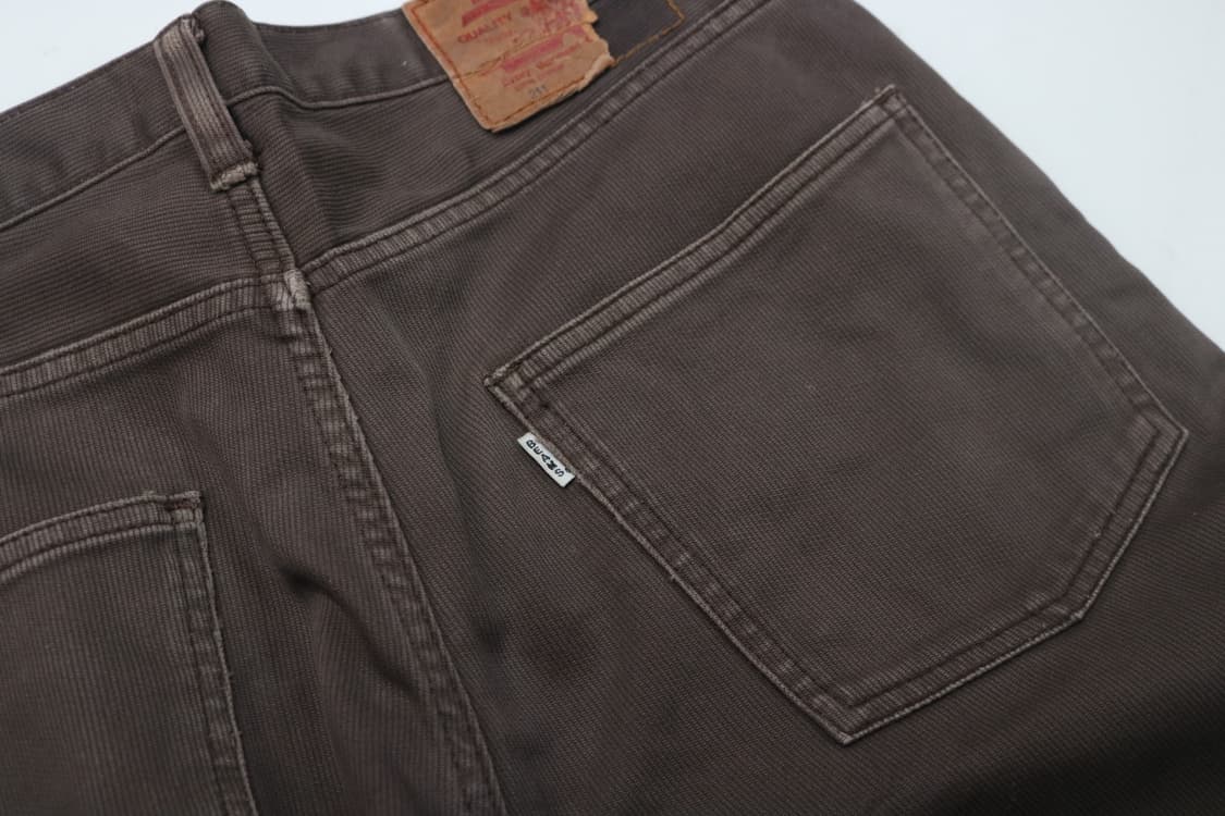 빔즈 빈티지 브라운 피케 코튼 팬츠  상품이미지9