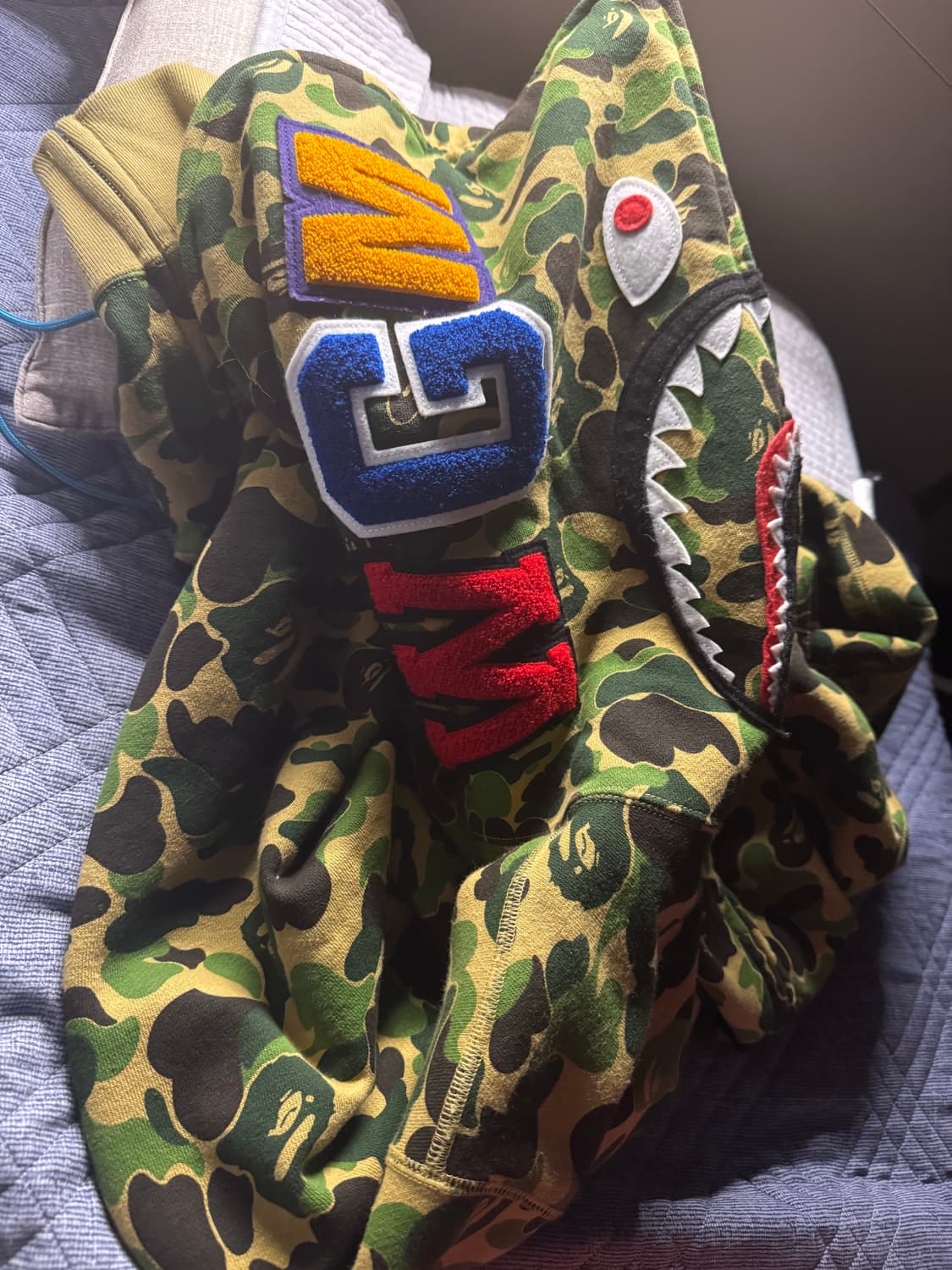 베이프 카모 후드집업 상품이미지2