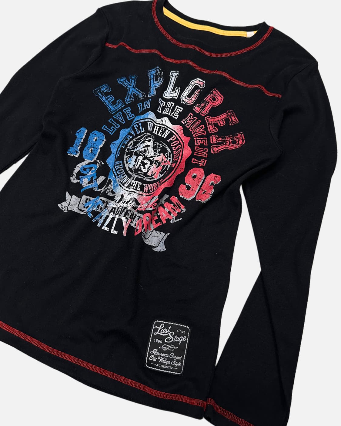 printing stitch detail t-shirt 상품이미지2