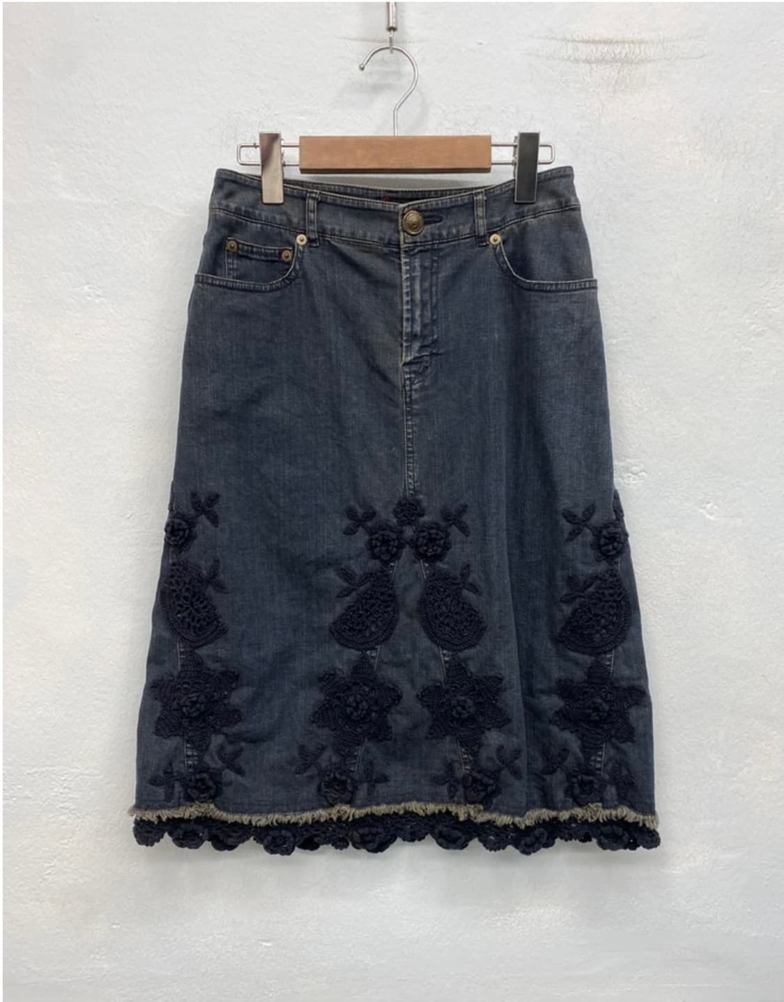 [1672]Scapa ethnic denim skirt 상품이미지4