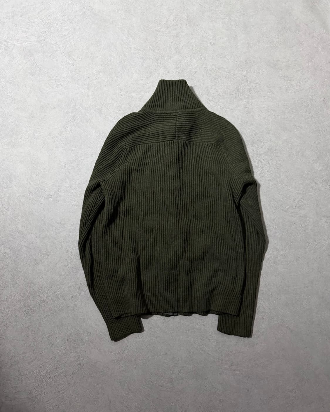 아르마니 익스체인지 코튼 니트집업 올리브 상품이미지2