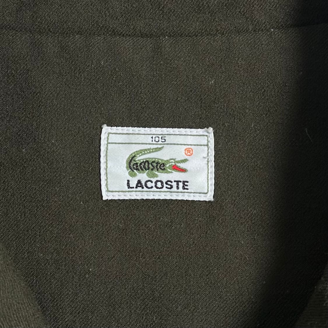 라코스테 카키 울 블루종 자켓 상품이미지6