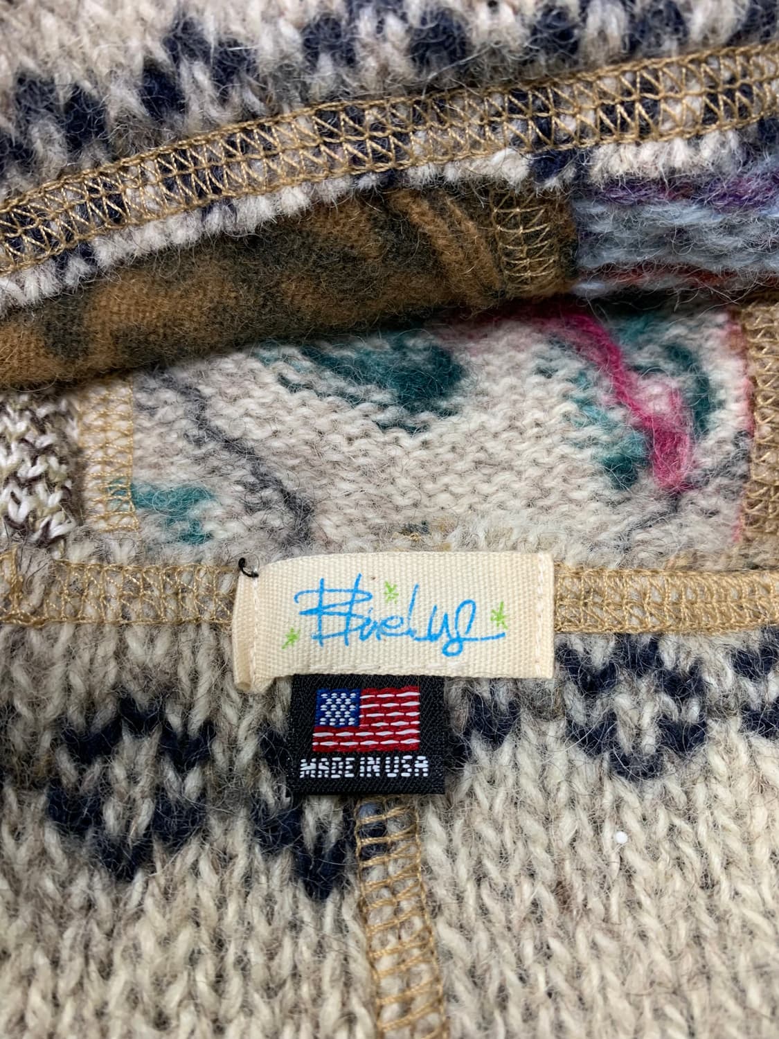  🇺🇸BLUE RUG PATCHWORK KNIT BEANIE2 상품이미지4