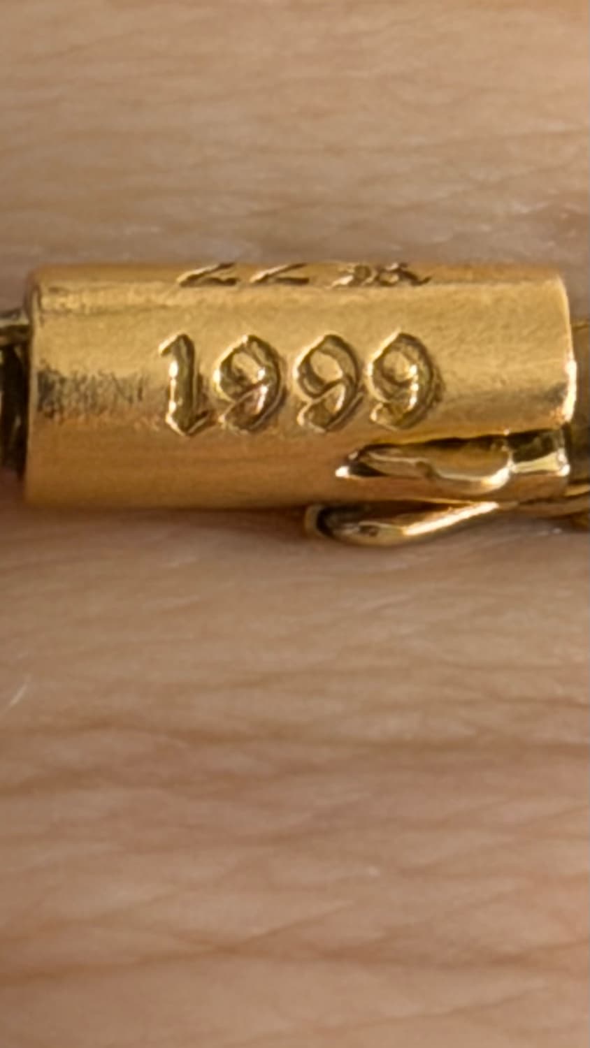 크롬하츠 타이니 22k 풀파베 13링크 팔찌 판매합니다 상품이미지4