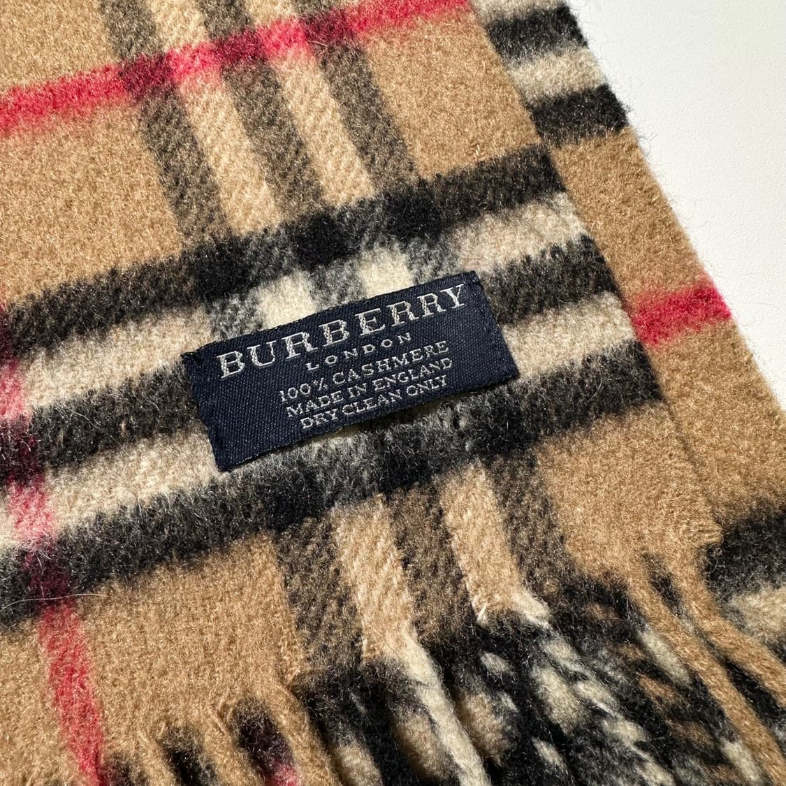 버버리 캐시미어 100% 노바체크 머플러 목도리 상품이미지3