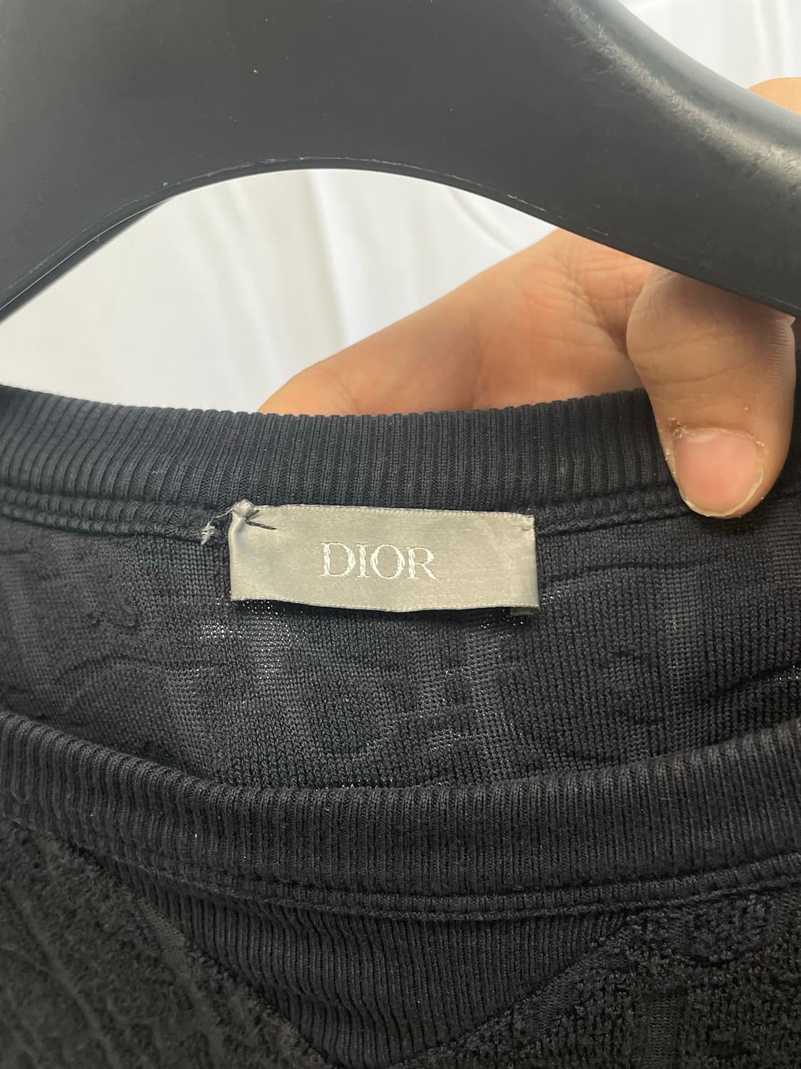 디올 오블리크 테리 코튼 반팔 티셔츠 [M] 상품이미지3