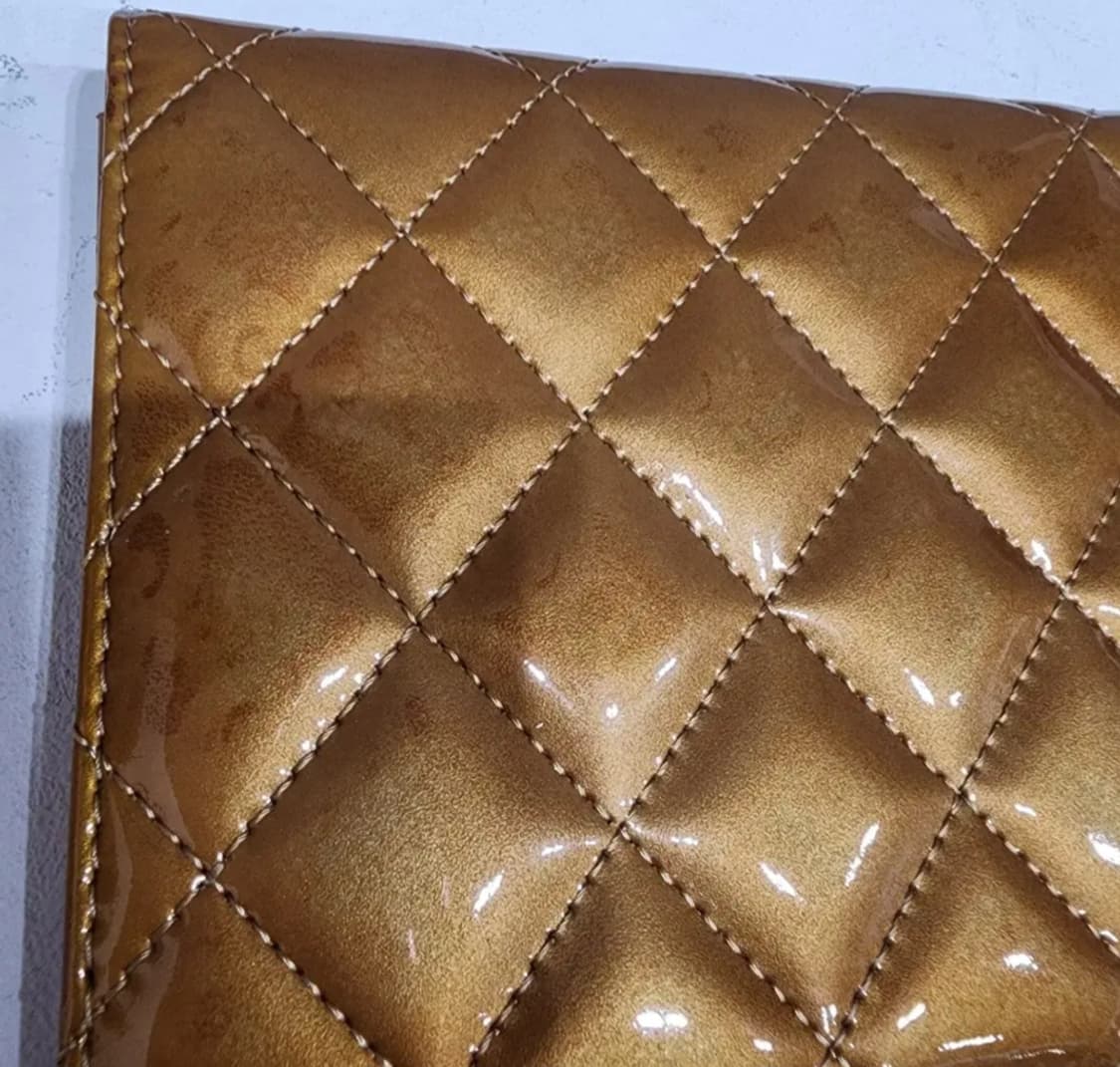 샤넬 페이던트 금장 큐빅 장지갑 상품이미지5