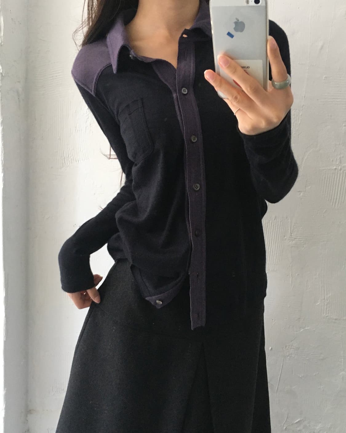 Prada 프라다 캐시미어 실크 카라 가디건 상품이미지1