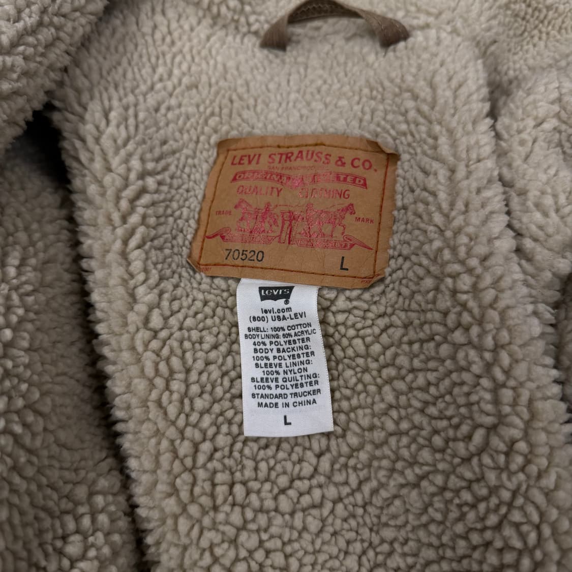 [ 정품/L ] 리바이스 코듀로이 쉐르파 트러커 자켓 상품이미지5