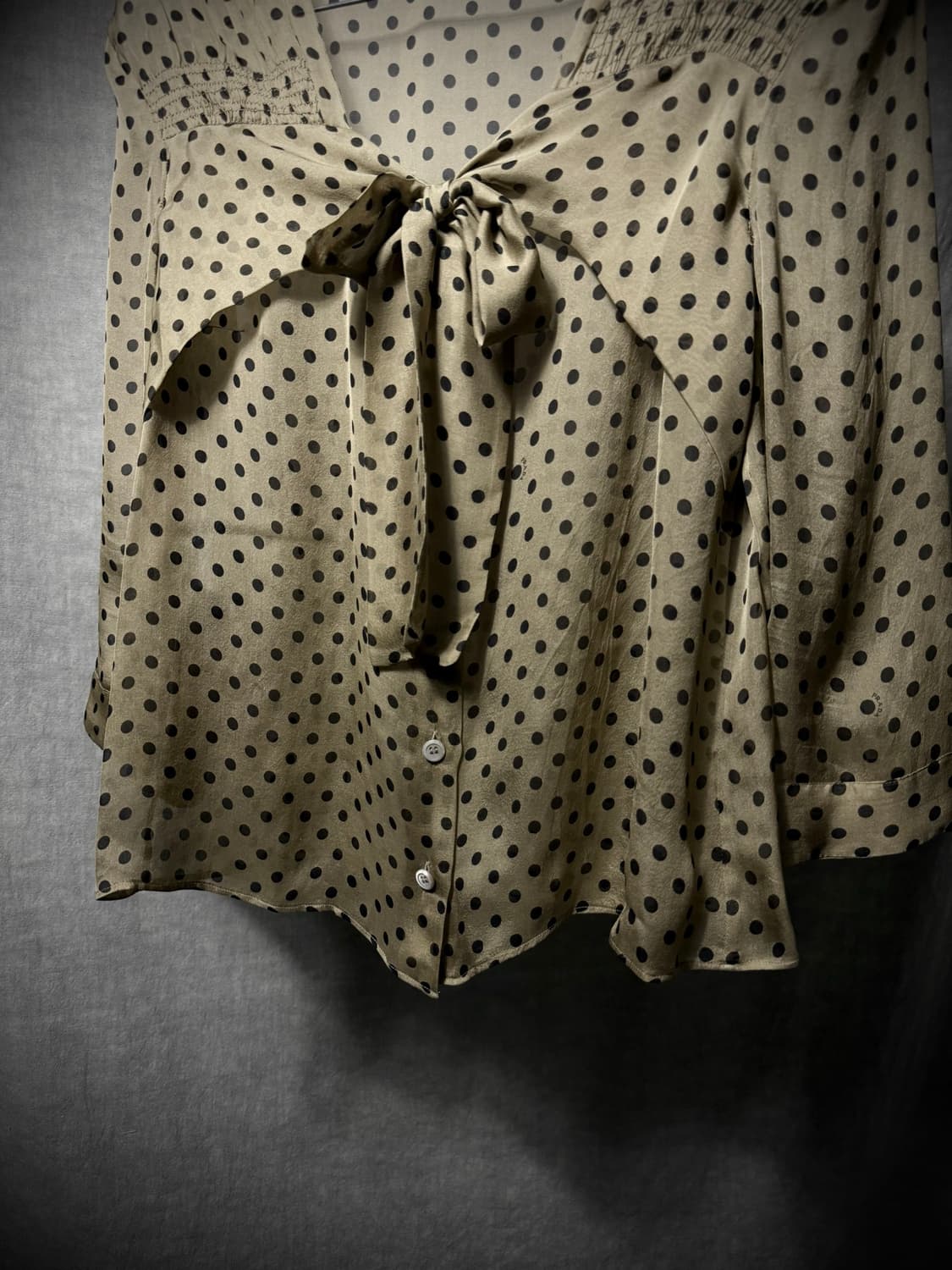 PRADA Ribbon Dot Blouse 상품이미지3