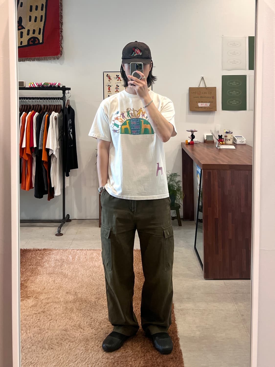 90s Vtg 빈티지 프린팅 반팔 티셔츠 상품이미지2