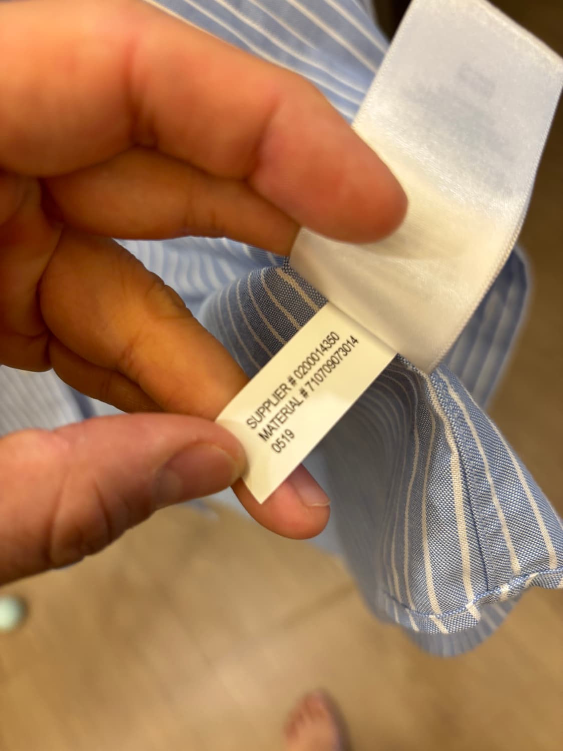 폴로 랄프로렌 스카이 블루 스트라이프 셔츠 M 상품이미지8