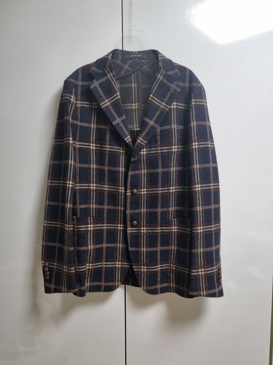 이탈리아 명품 딸리아또레 체크 블레이저 자켓 마이 상품이미지1